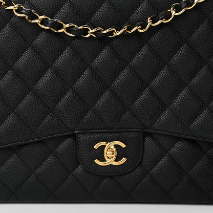Chanel Caviar Quilted Maxi Single Flap Black 8 of 11