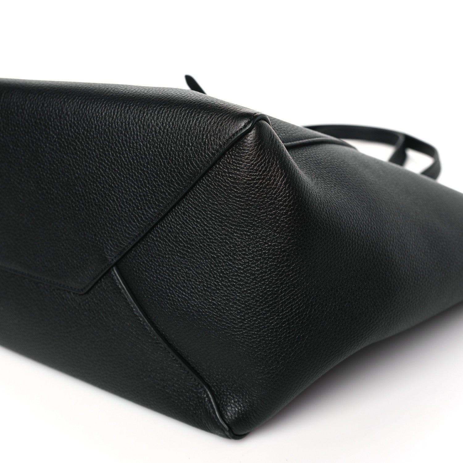 Celine Soft Grained Calfskin Small Belt Cabas Phantom Black 8 of 8