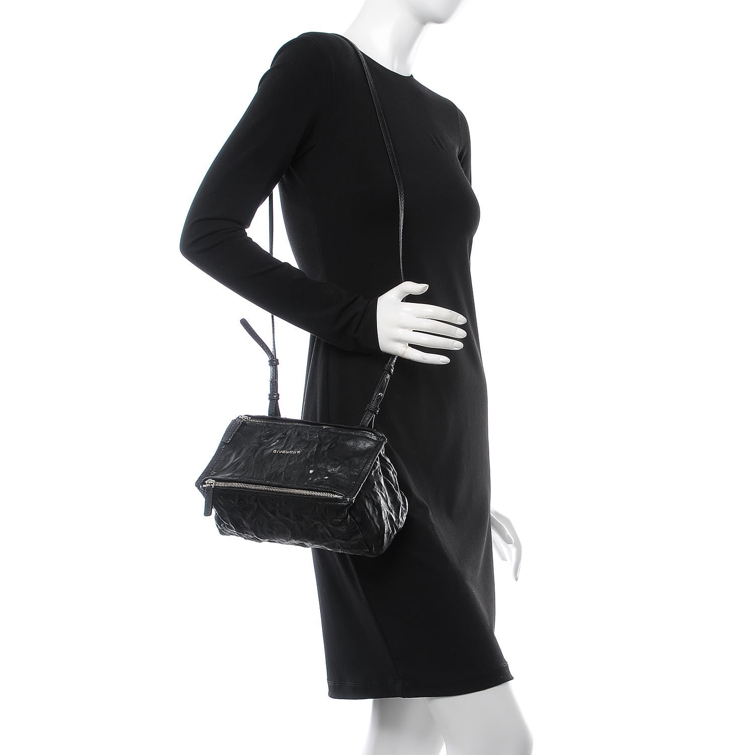 Givenchy Tumbled Sheepskin Mini Pandora Black 2 of 8
