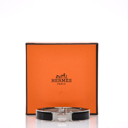 Hermes Enamel Narrow Clic Clac H Bracelet GM Black 6 of 6