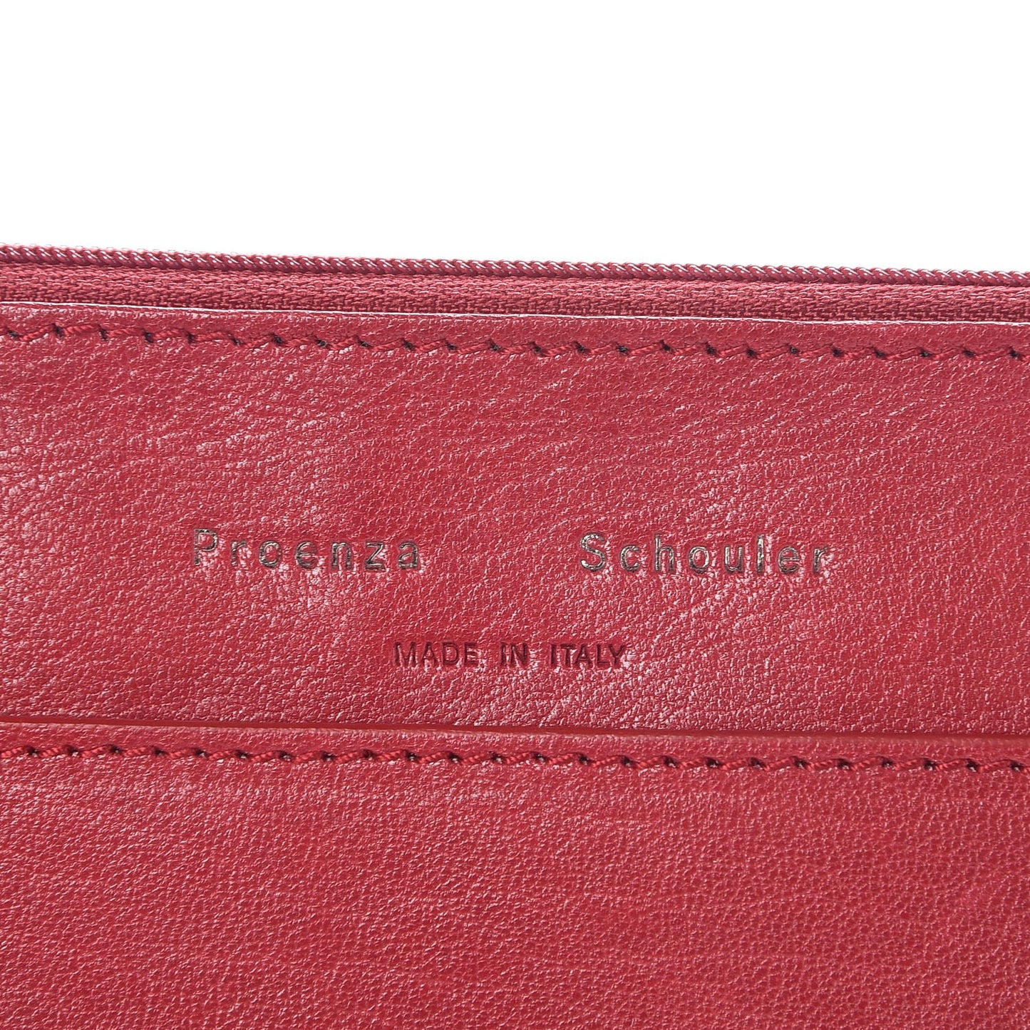 Lambskin PS1 Large Chain Wallet Red