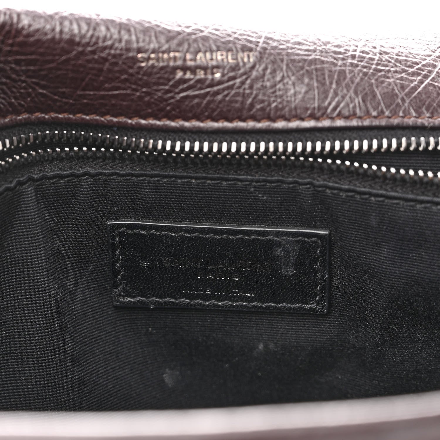 Saint Laurent Crinkled Calfskin Matelasse Monogram Large Niki Chain Satchel Tulip 6 of 12