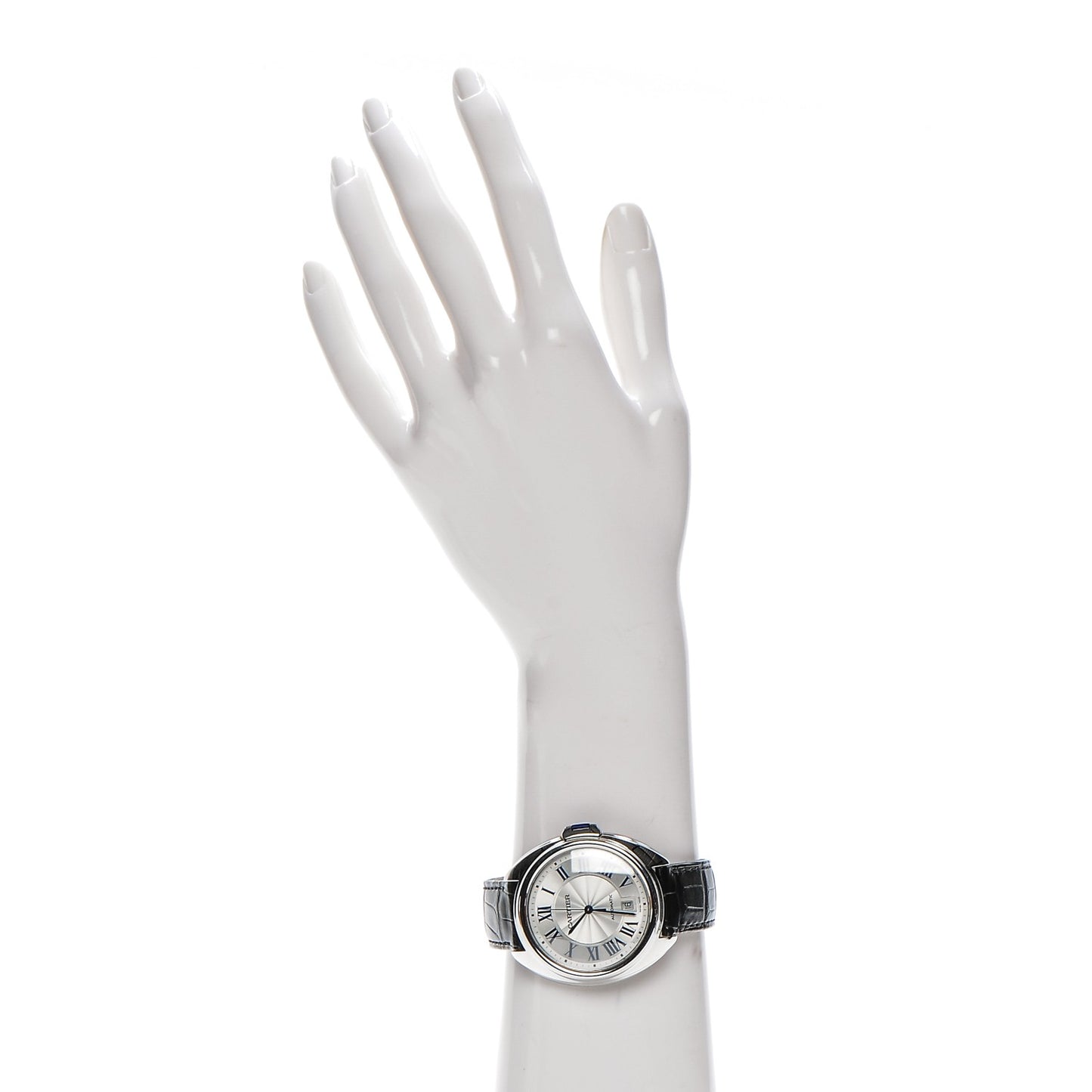 Stainless Steel Alligator 40mm Cle De Cartier Automatic Watch