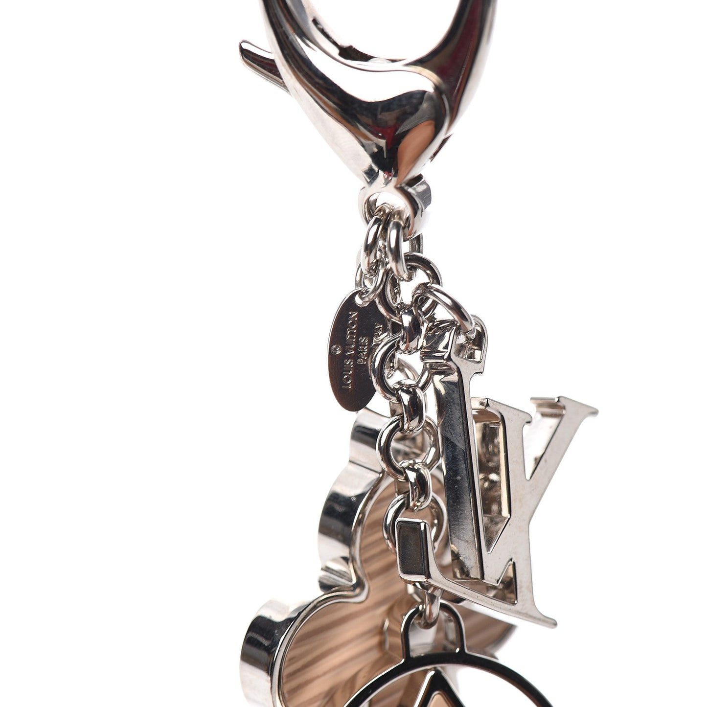 Fleur d Epi Bag Charm Key Holder Dune