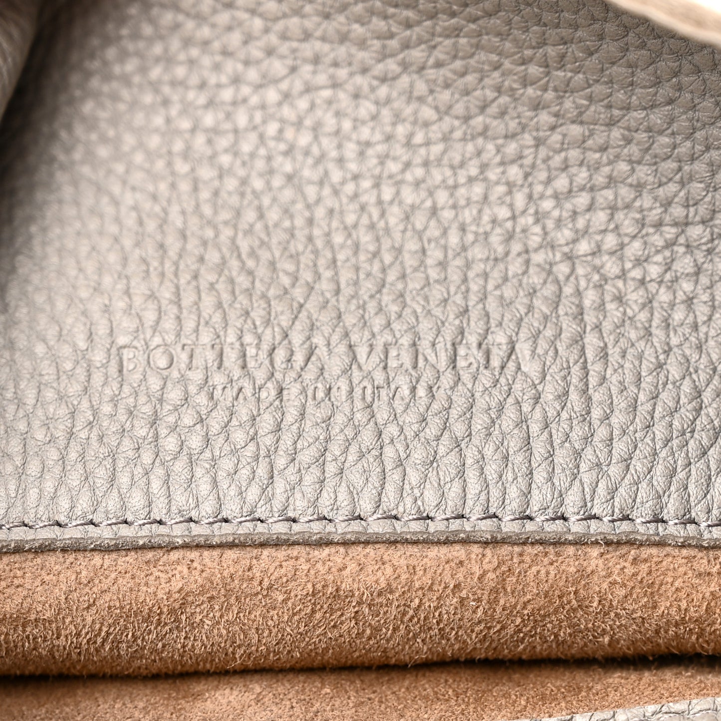 Cervo Lavato Deerskin Hobo Light Grey