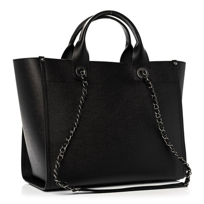 Chanel Caviar Small Studded Deauville Tote Black 2 of 11