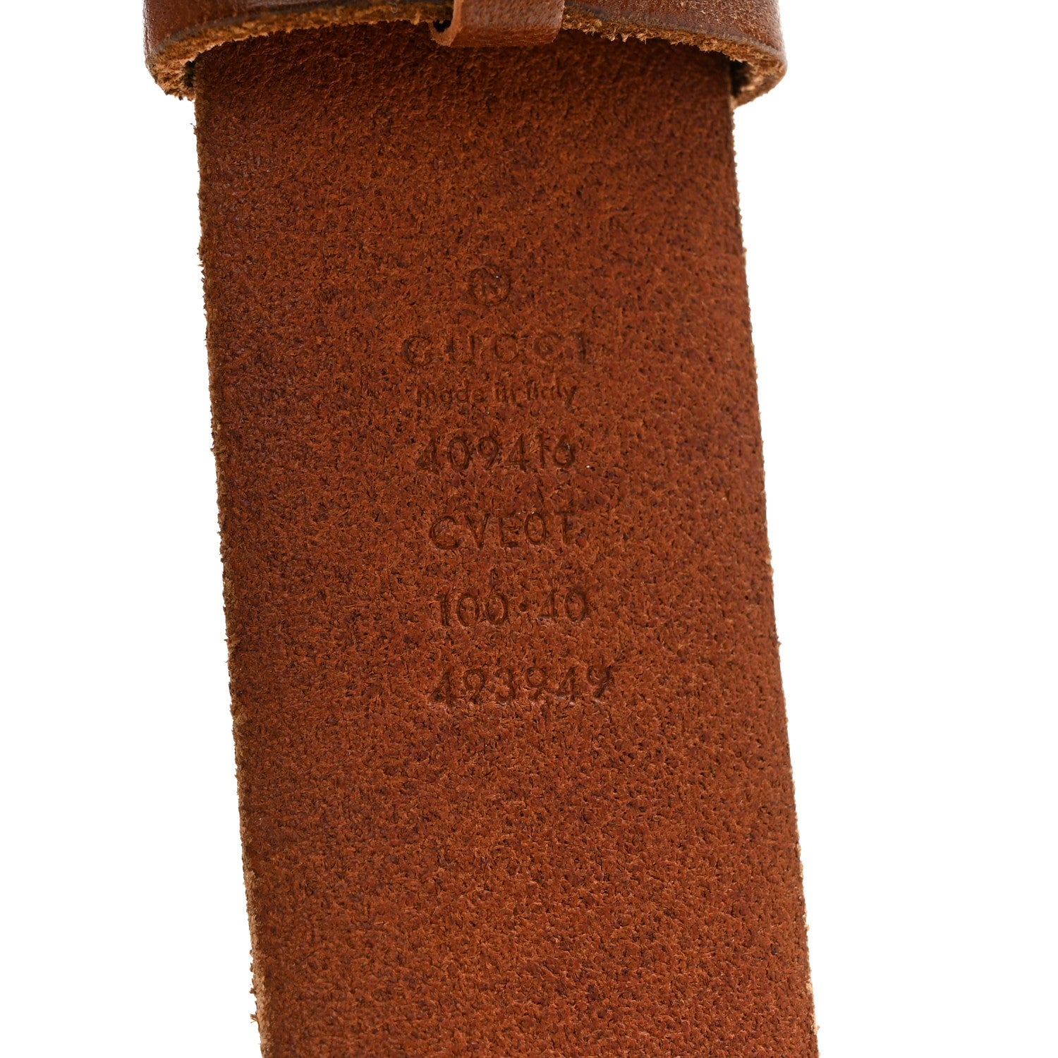 Gucci Faded Calfskin Double G 40mm Belt 100 40 Cuir 5 of 6