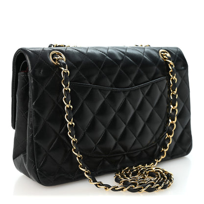 Chanel Lambskin Quilted Medium Double Flap Black 3 of 10