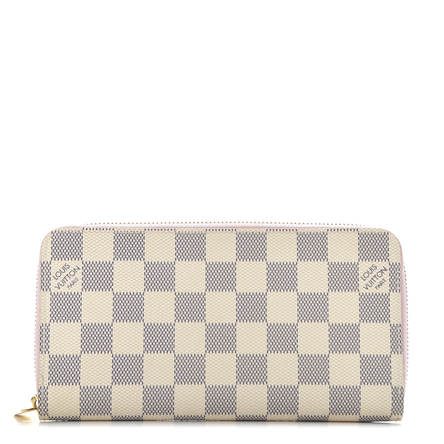 Damier Azur Zippy Wallet Rose Ballerine