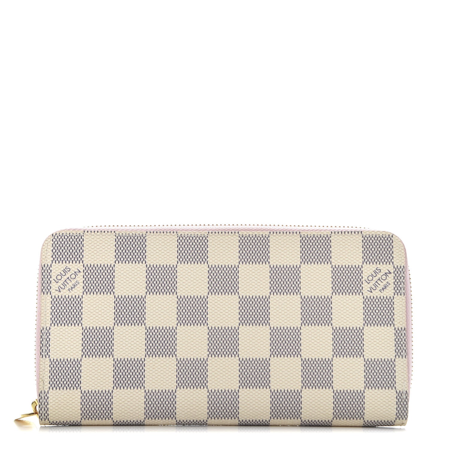 Louis Vuitton Damier Azur Zippy Wallet Rose Ballerine 1 of 8