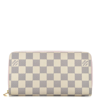 Louis Vuitton Damier Azur Zippy Wallet Rose Ballerine 1 of 8