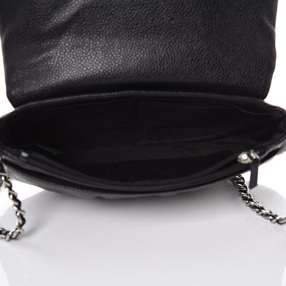 Chanel Caviar Half Moon Wallet On Chain WOC Black 5 of 12