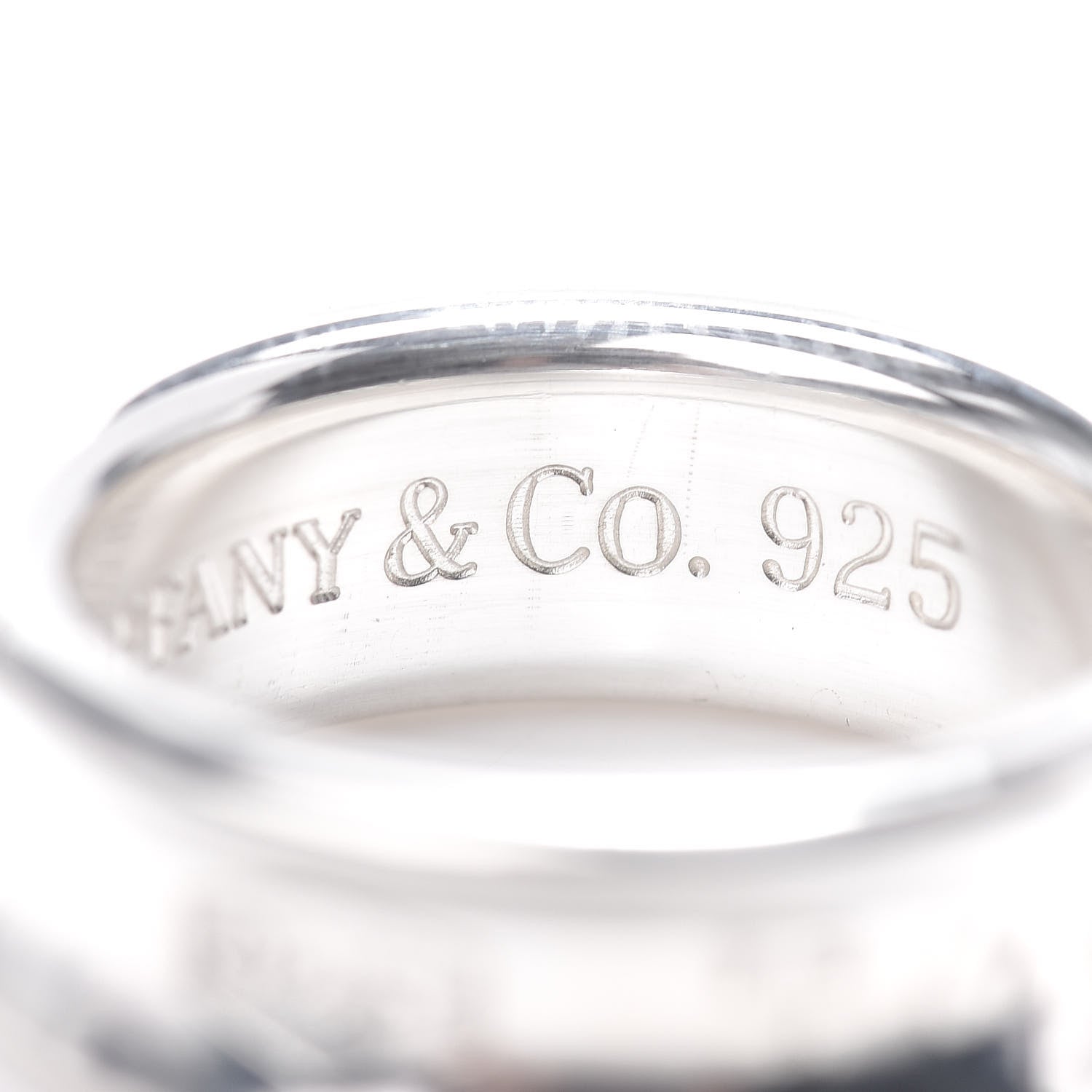 Tiffany Sterling Silver 1837 Band Ring 50 5.5 4 of 5