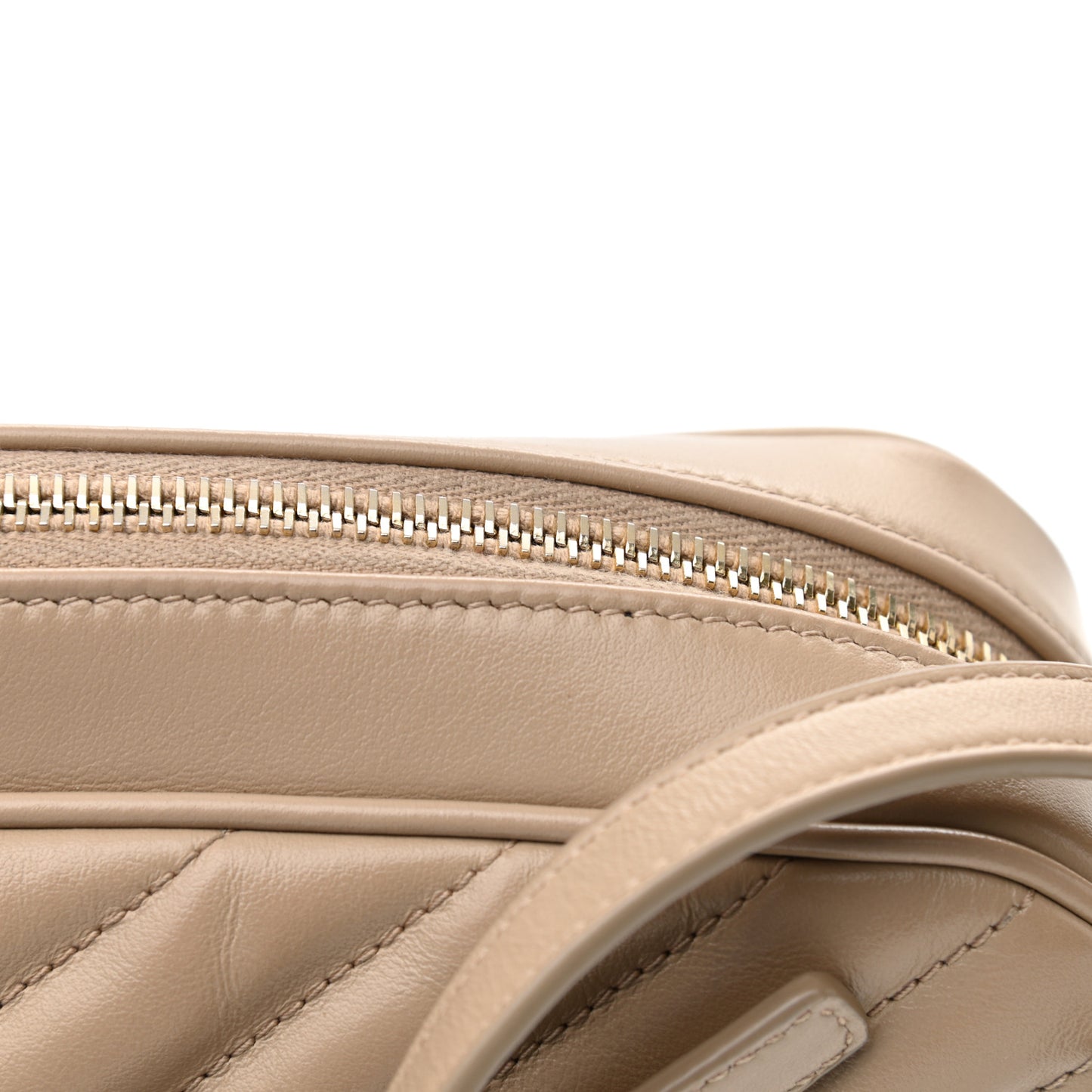 Calfskin Matelasse Monogram Lou Camera Bag Dark Beige