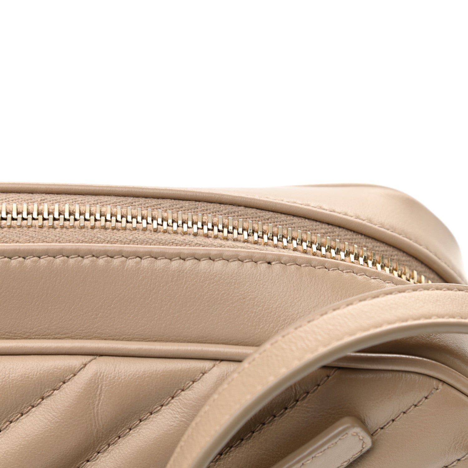 Saint Laurent Calfskin Matelasse Monogram Lou Camera Bag Dark Beige 13 of 13