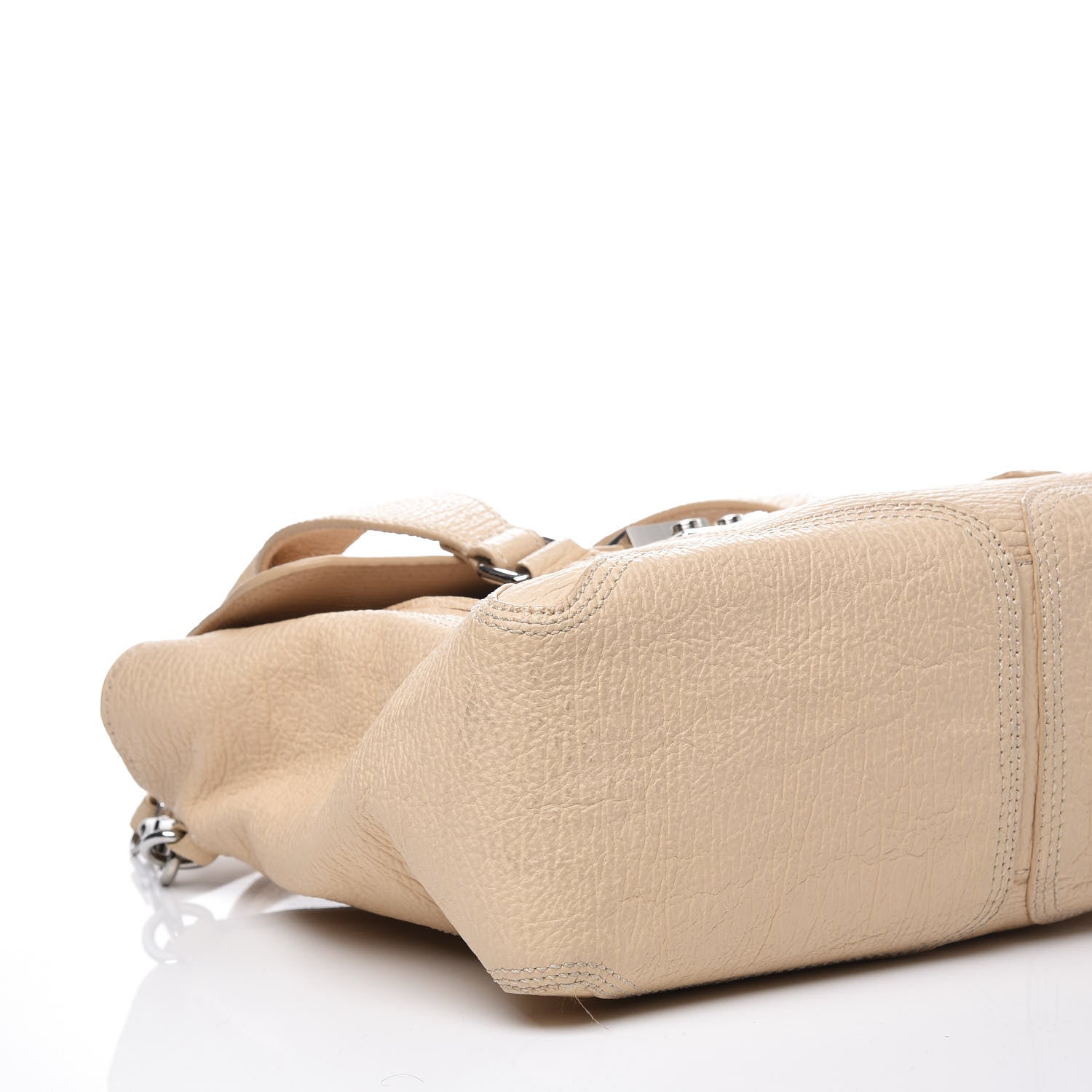3.1 Phillip Lim 3.1 Textured Calfskin Medium Pashli Satchel White Peach 5 of 18