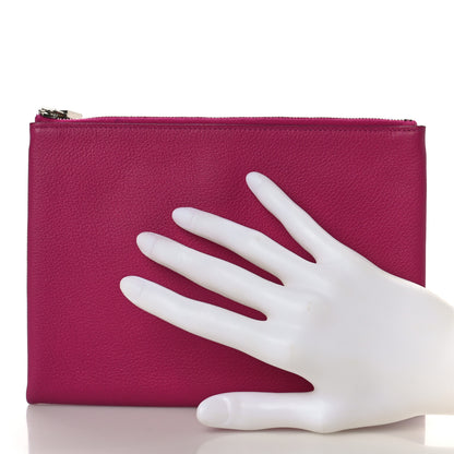 Hermes Evercolor Atout Pouch Rose Pourpre Bleu Saphir 2 of 9