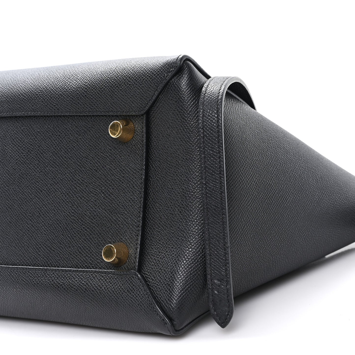 Grained Calfskin Mini Belt Bag Black