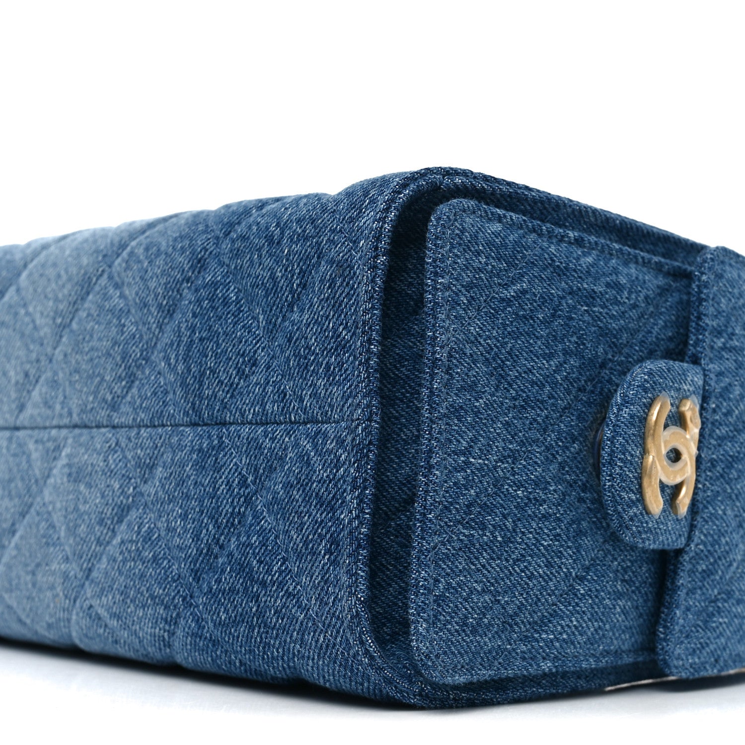 Chanel Washed Denim Quilted Mini Chanel 25 Handbag Blue 10 of 10