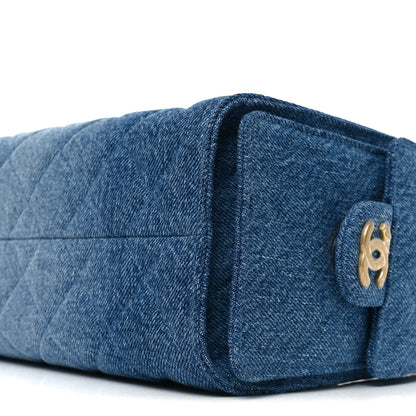 Chanel Washed Denim Quilted Mini Chanel 25 Handbag Blue 10 of 10