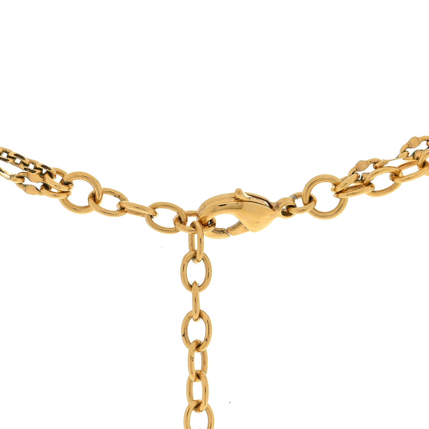 Metal Blooming Strass Necklace Gold