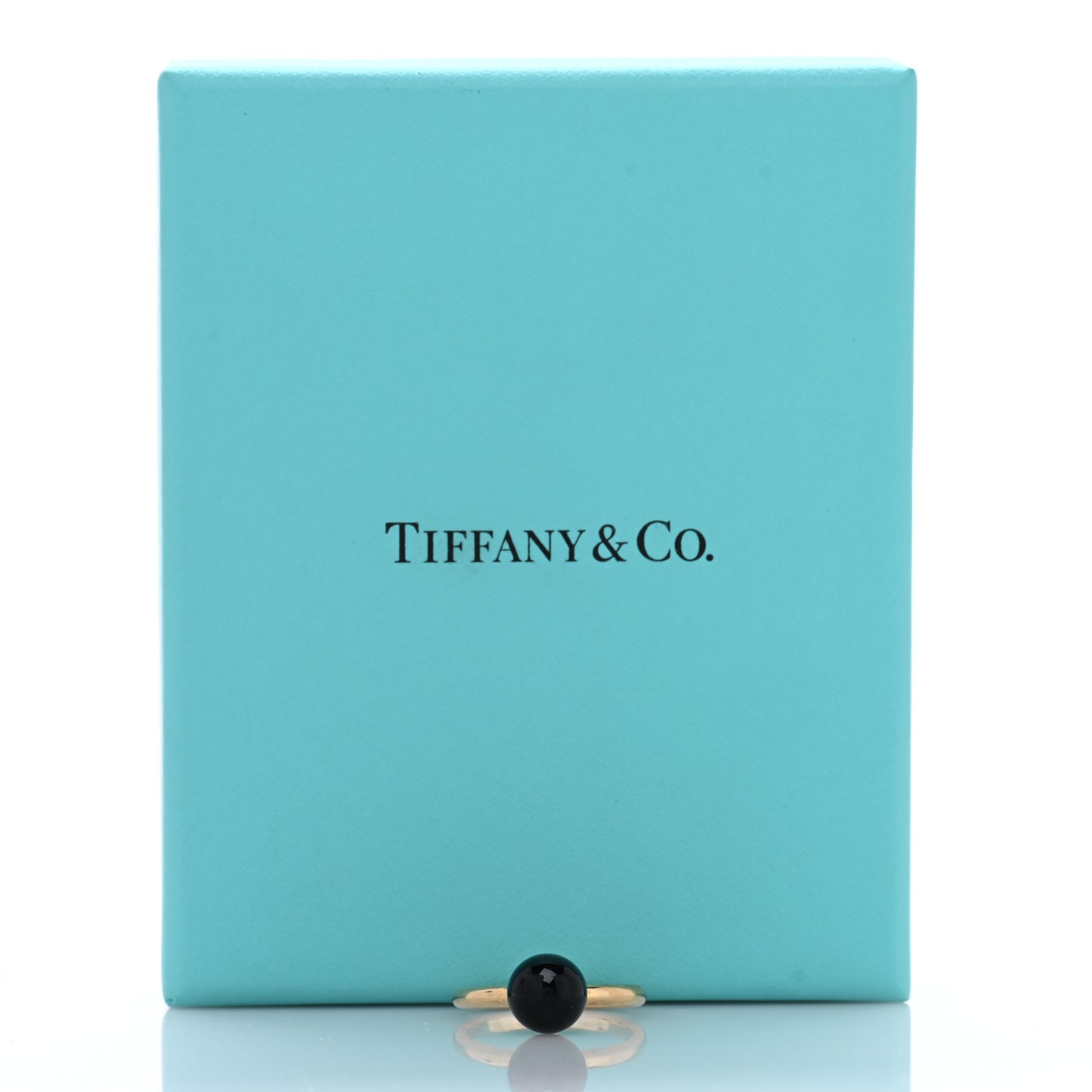 18K Rose Gold Black Onyx 8mm HardWear Ball Ring 50 5.25