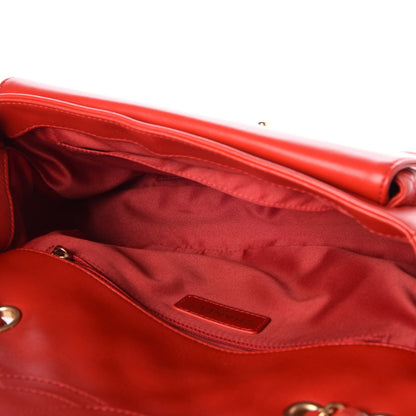 Chanel Lambskin Quilted Large Now and Forever Flap Red 6 of 10