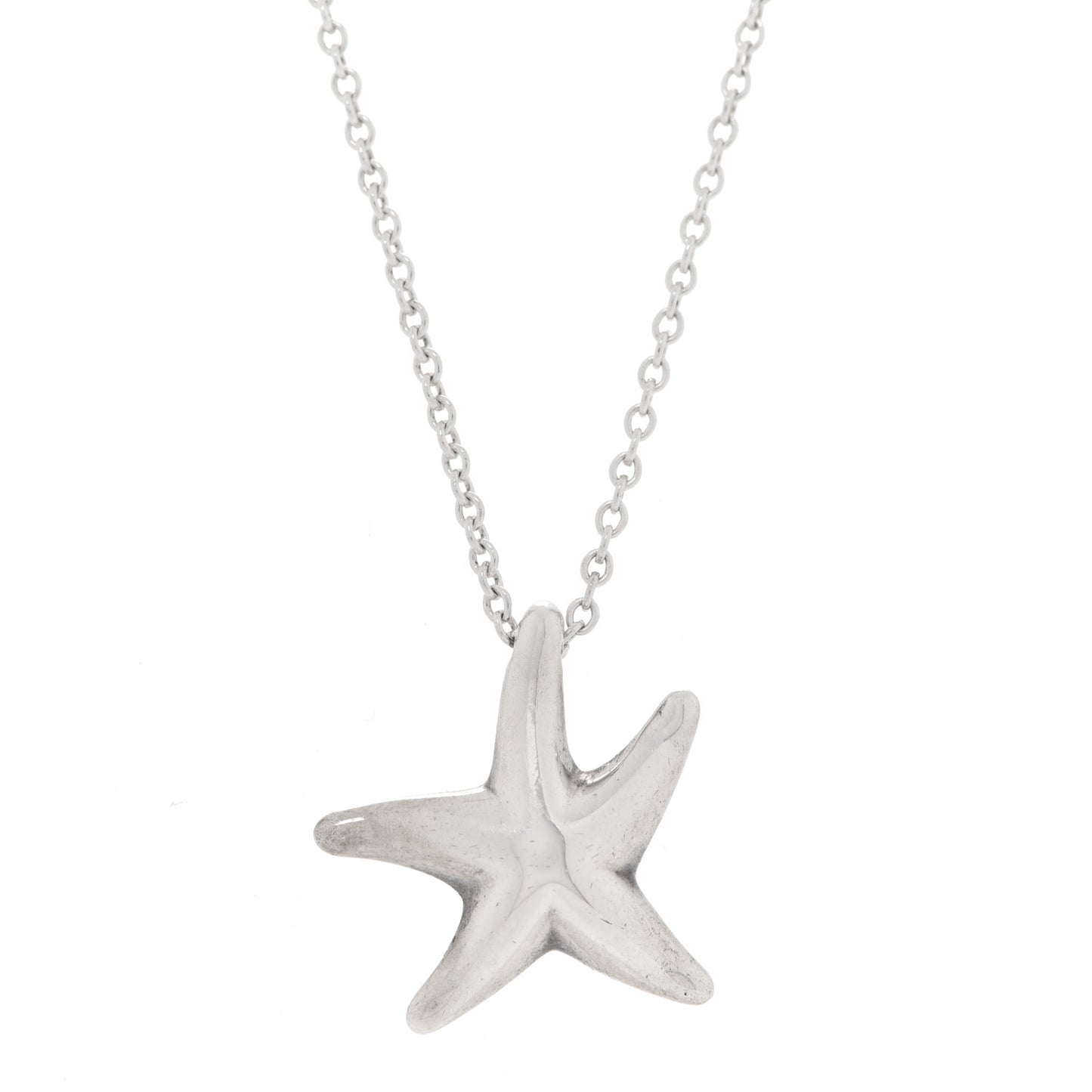 Sterling Silver 15mm Elsa Peretti Starfish Pendant Necklace