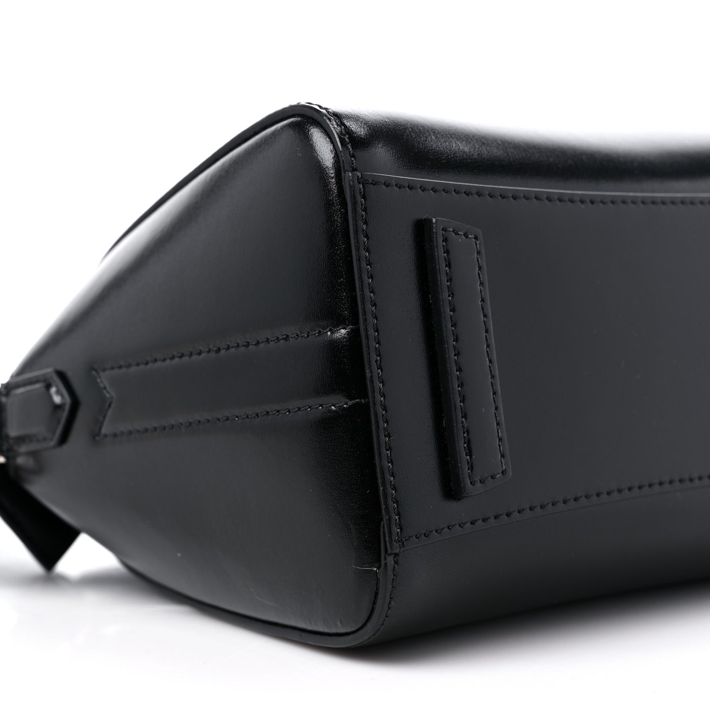 Shiny Lord Calfskin Mini Antigona Black