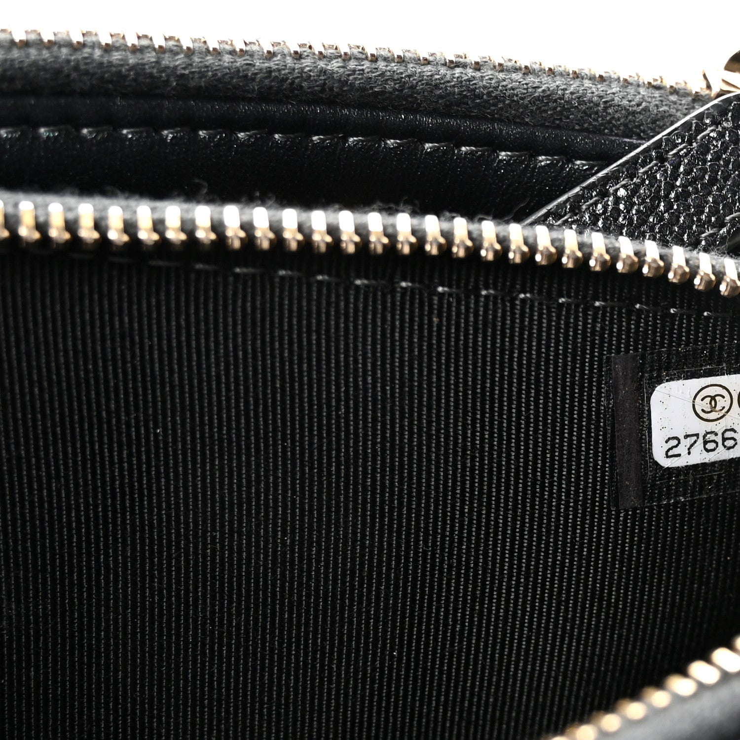 Chanel Iridescent Caviar Quilted Small Clutch With Chain Black 8 of 12