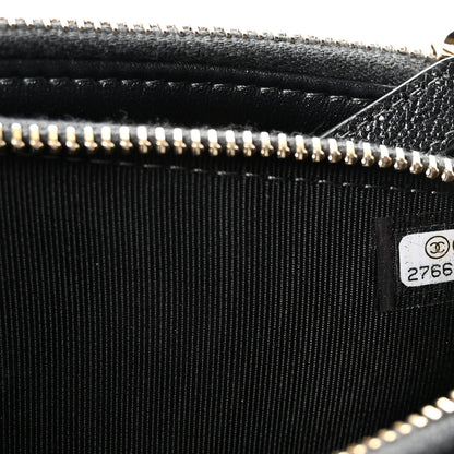 Chanel Iridescent Caviar Quilted Small Clutch With Chain Black 8 of 12