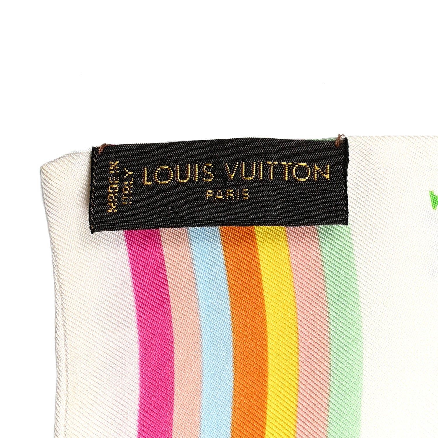 Louis Vuitton Silk Monogram Multicolor Bandeau White 3 of 4
