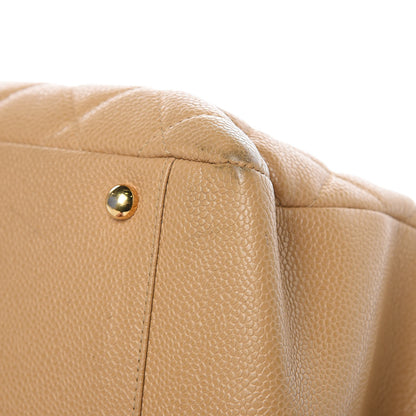 Chanel Caviar Quilted Petit Timeless Tote PTT Beige 9 of 17
