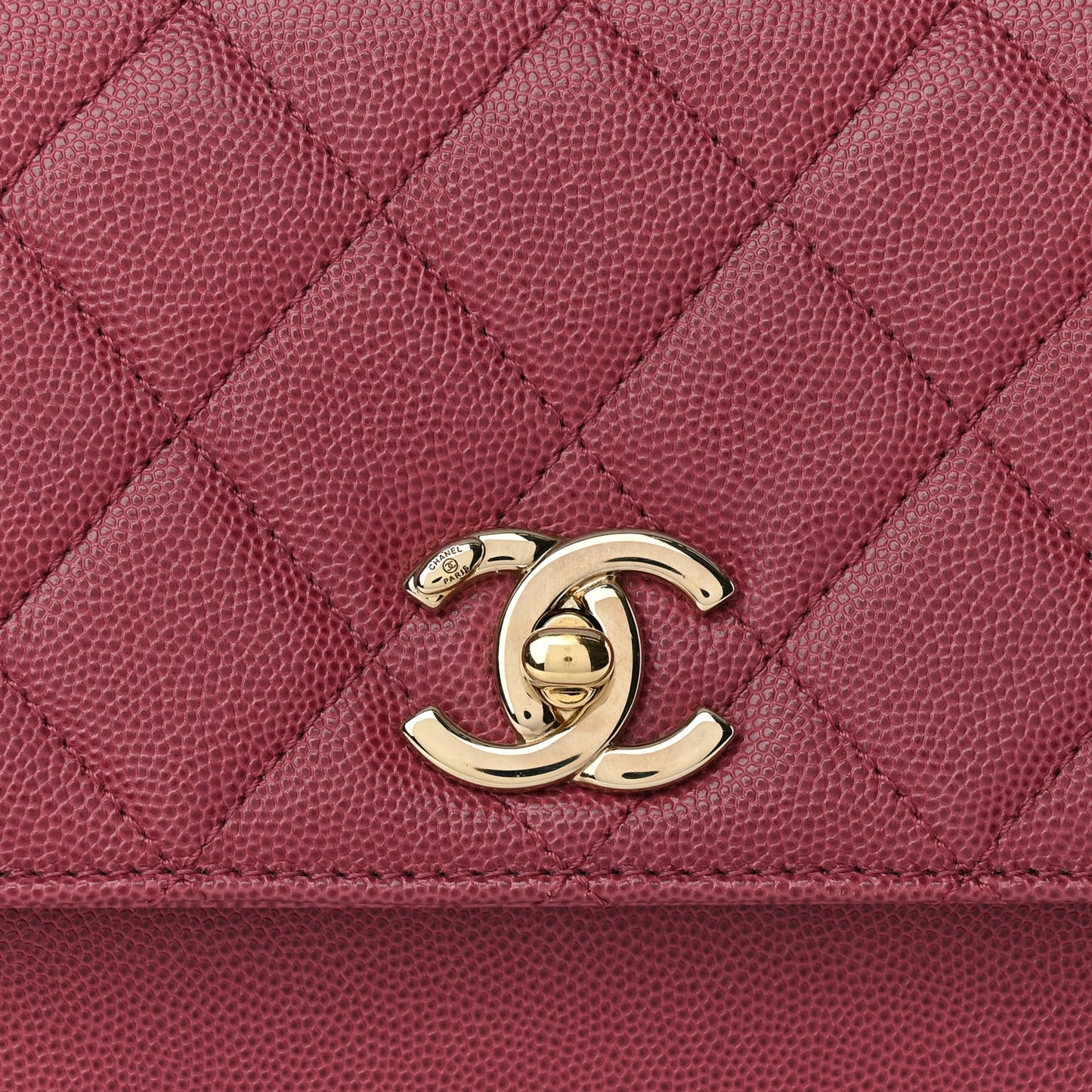 Caviar Quilted Medium Business Affinity Flap Dark Pink