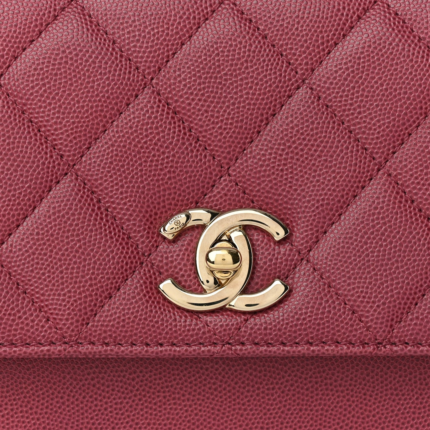 Chanel Caviar Quilted Medium Business Affinity Flap Dark Pink 8 of 10