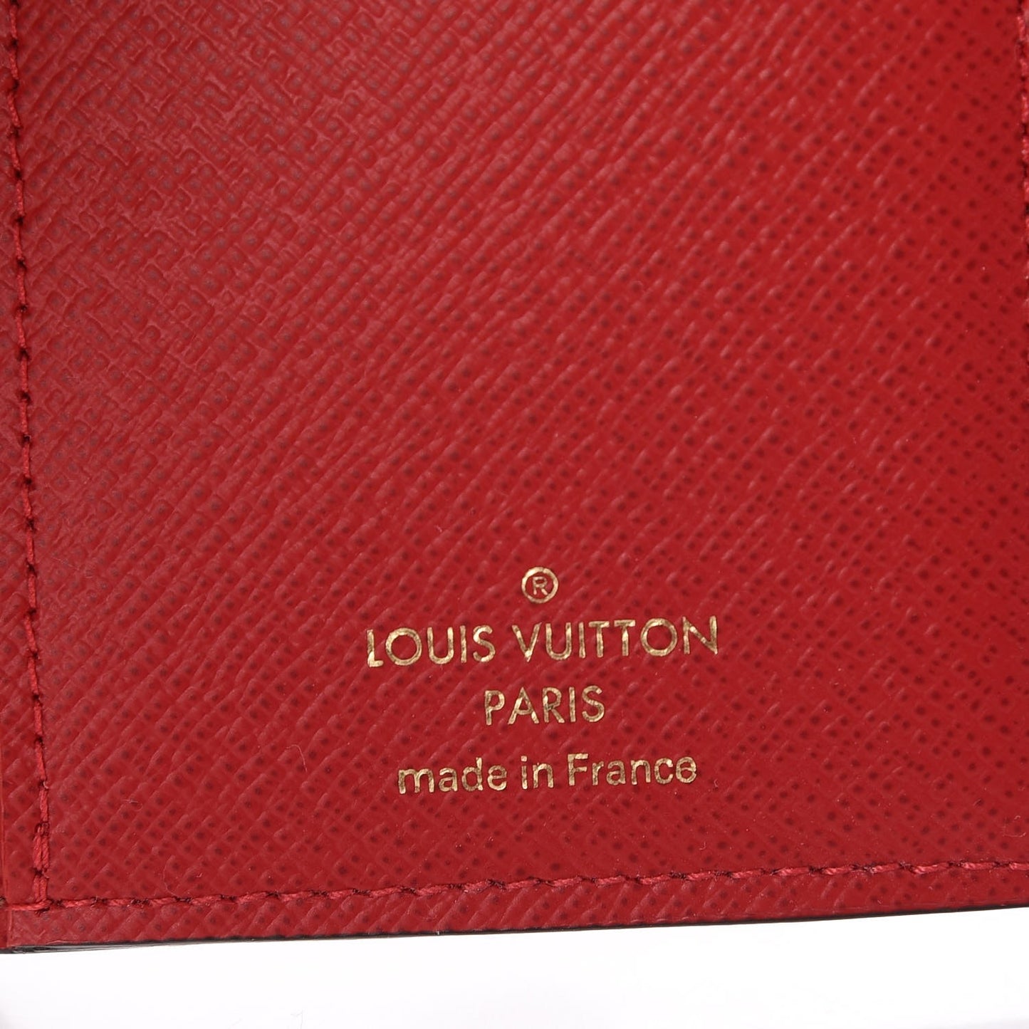 Damier Ebene Victorine Wallet Red