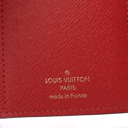 Louis Vuitton Damier Ebene Victorine Wallet Red 7 of 8