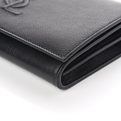 Saint Laurent Calfskin Monogram Belle de Jour Chain Clutch Black 6 of 10