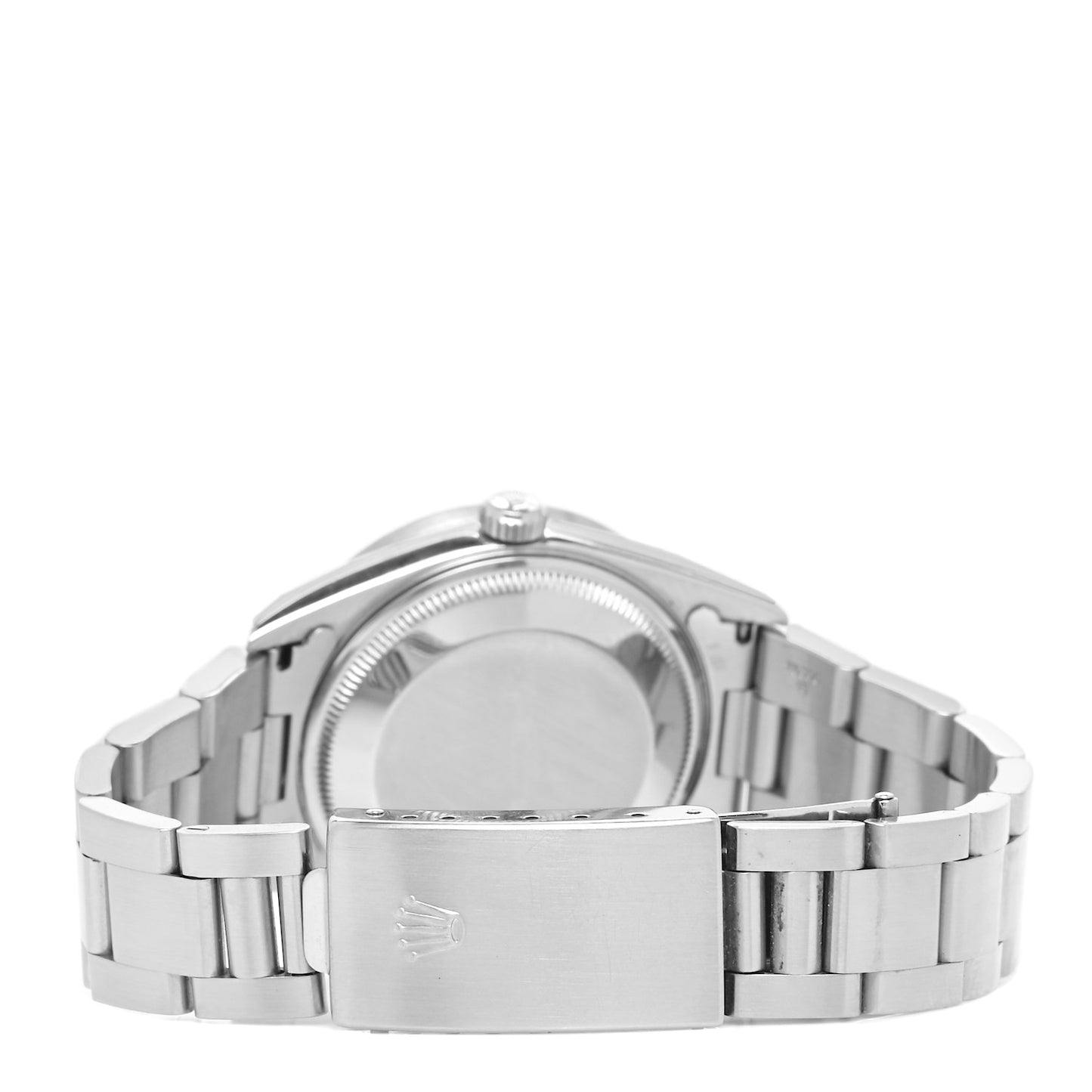 Stainless Steel 34mm Oyster Perpetual Date Watch Orange 15210