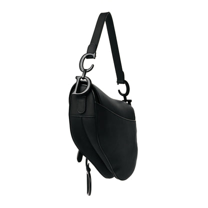 Christian Dior Ultra Matte Calfskin Saddle Bag Black 3 of 12