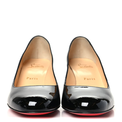 Christian Louboutin Patent Calfskin Miss Sab 55 Pumps 38 Black 3 of 9
