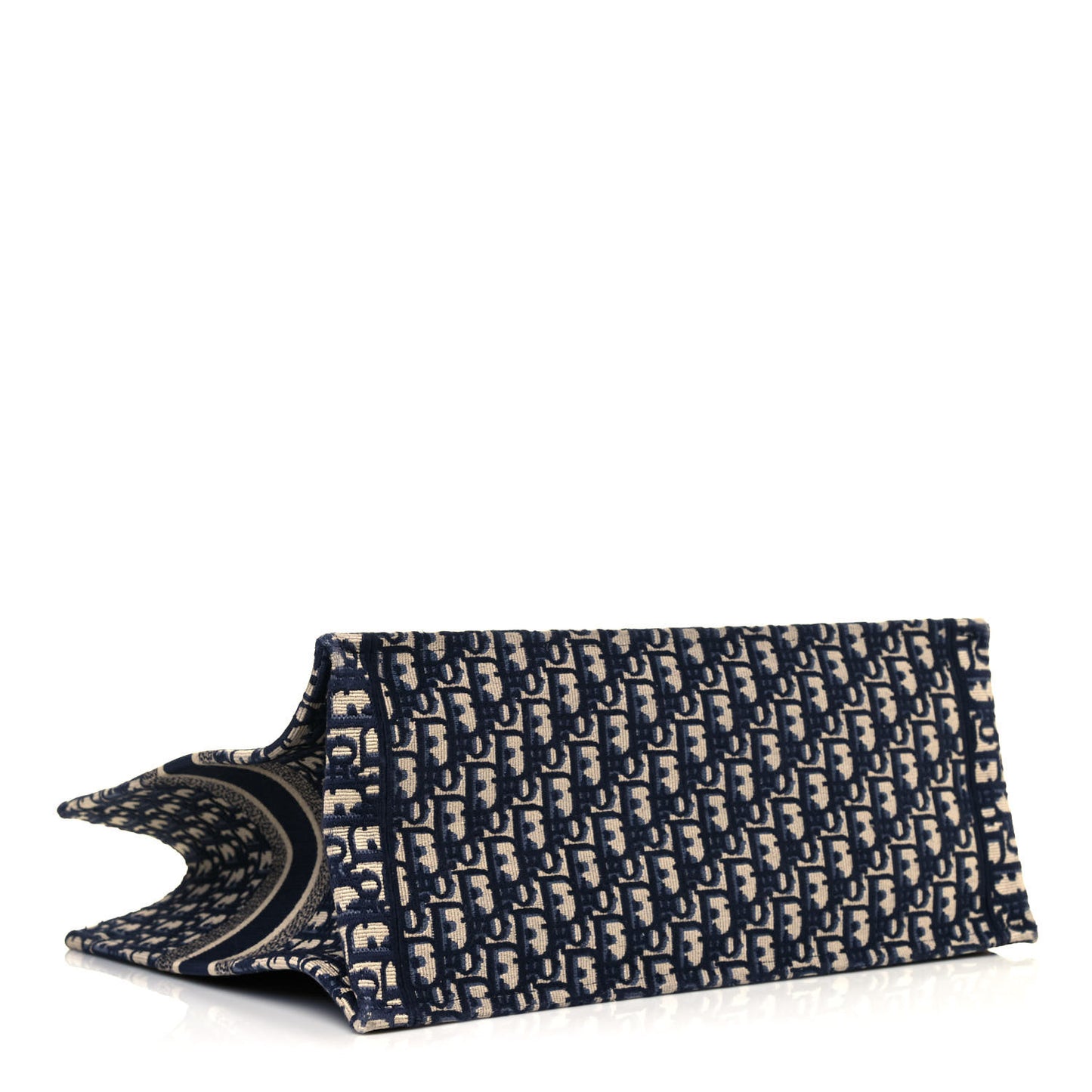 Oblique Book Tote Blue Multicolor