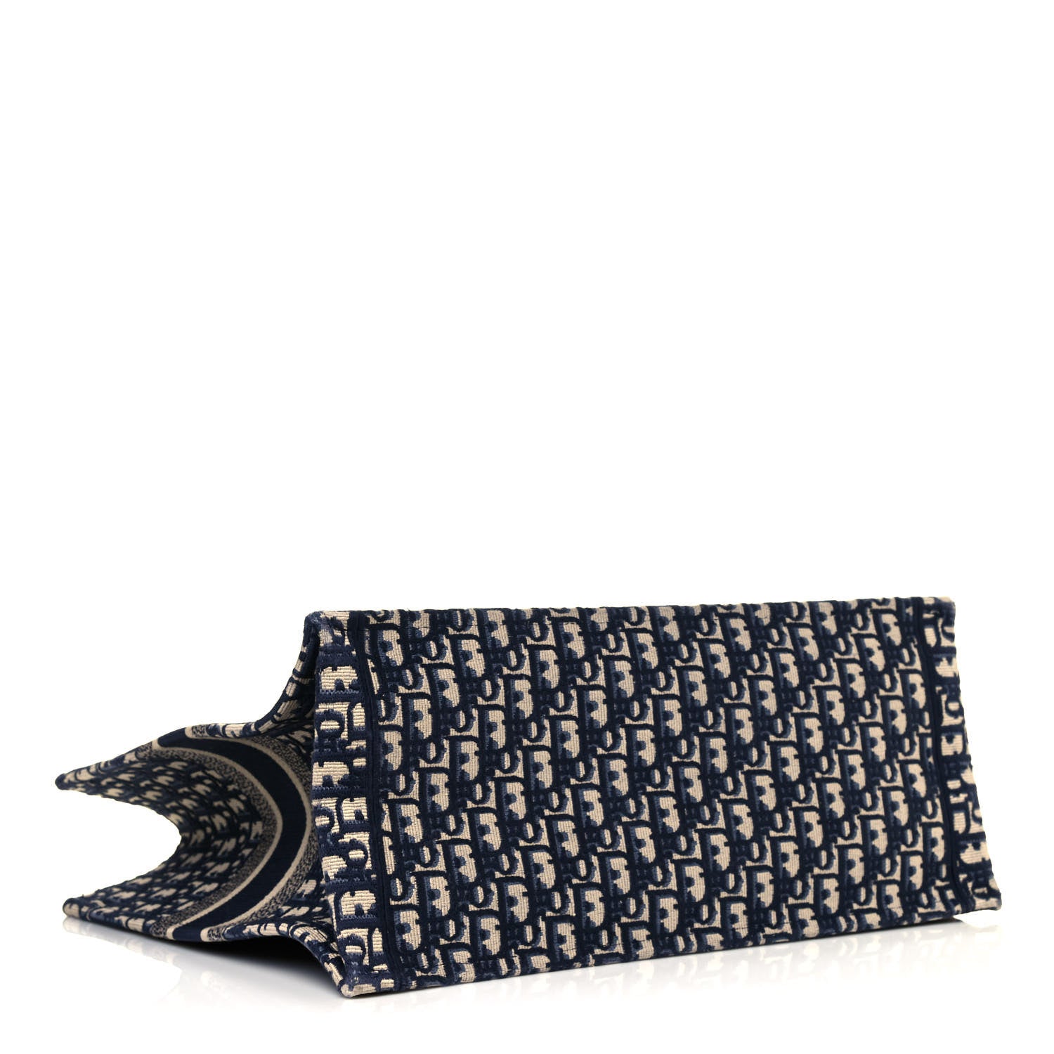 Christian Dior Oblique Book Tote Blue Multicolor 3 of 11
