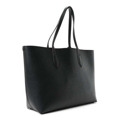 Burberry Grainy Calfskin Haymarket Check Medium Reversible Tote Black 2 of 15