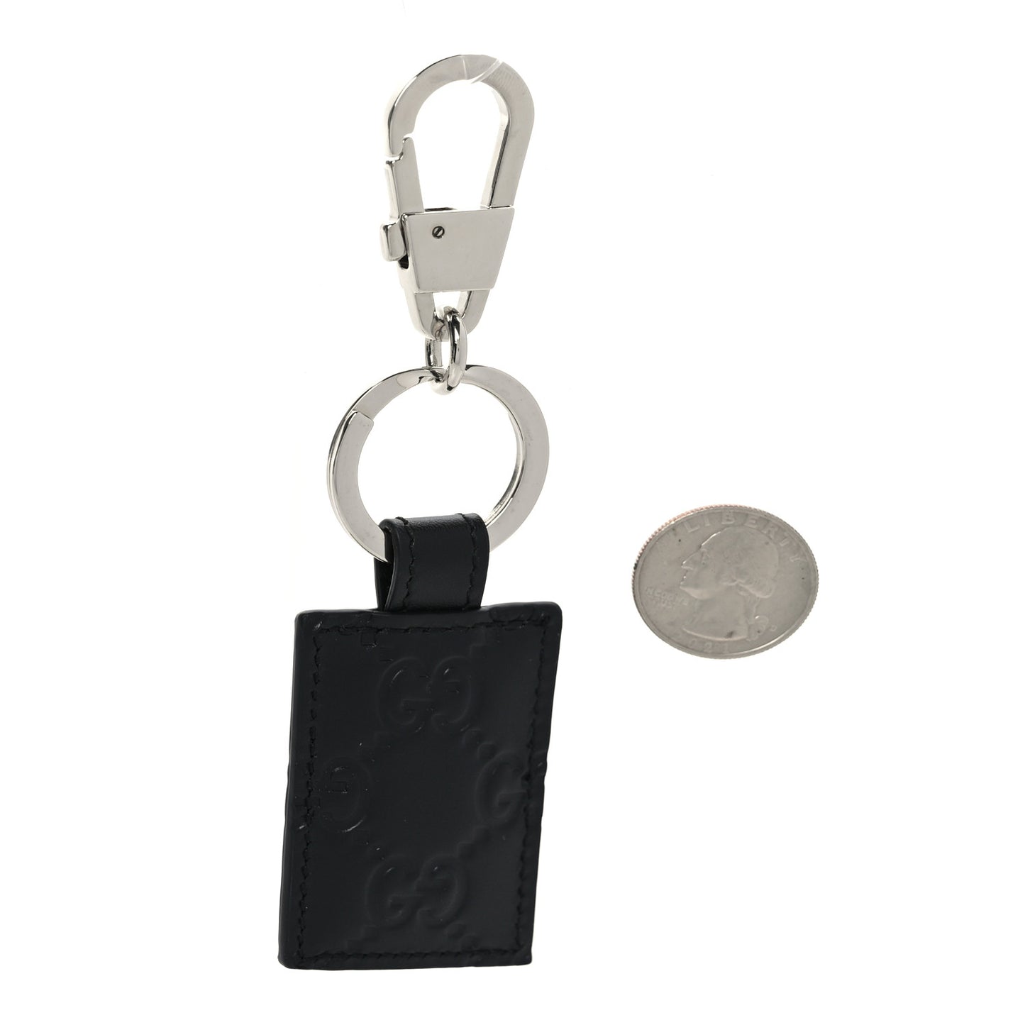 Guccissima Signature Dorian Key Chain Black