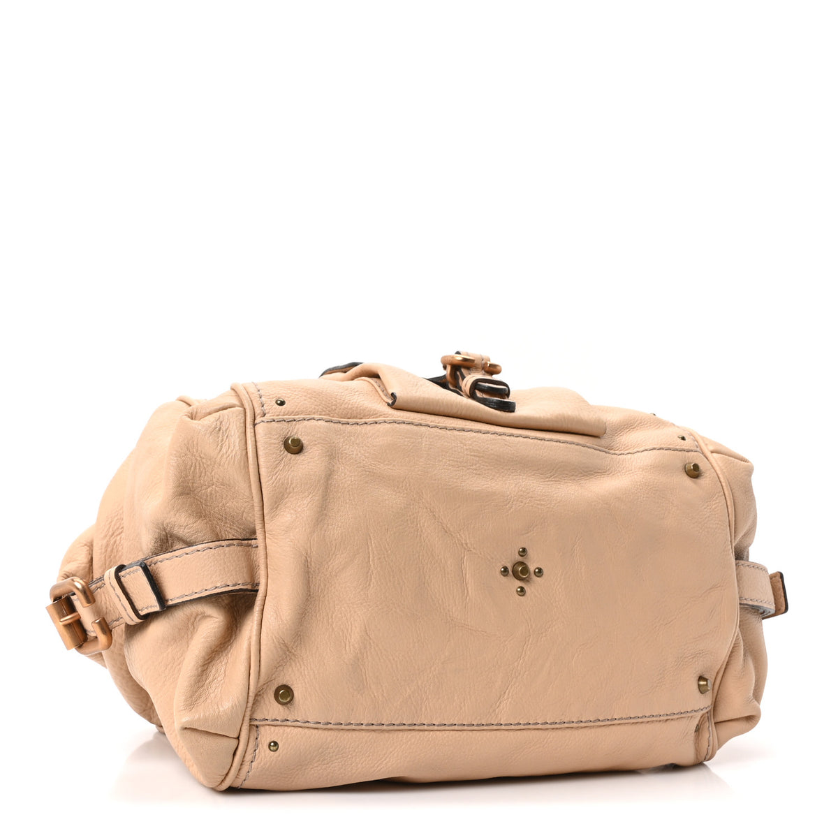 Calfskin Paddington Front Pocket Tote Creme