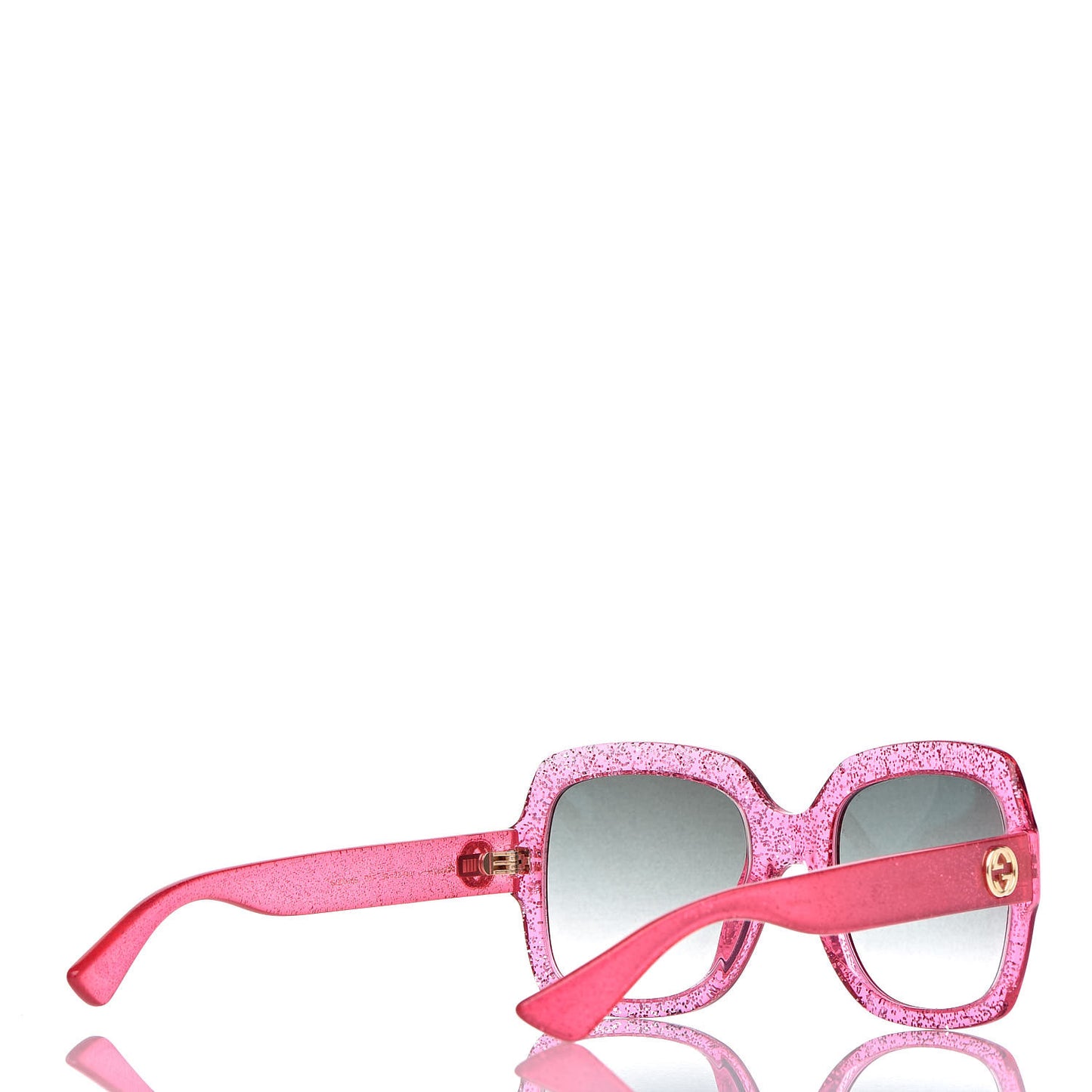 Square Frame GG 0036S Sunglasses Glitter Pink