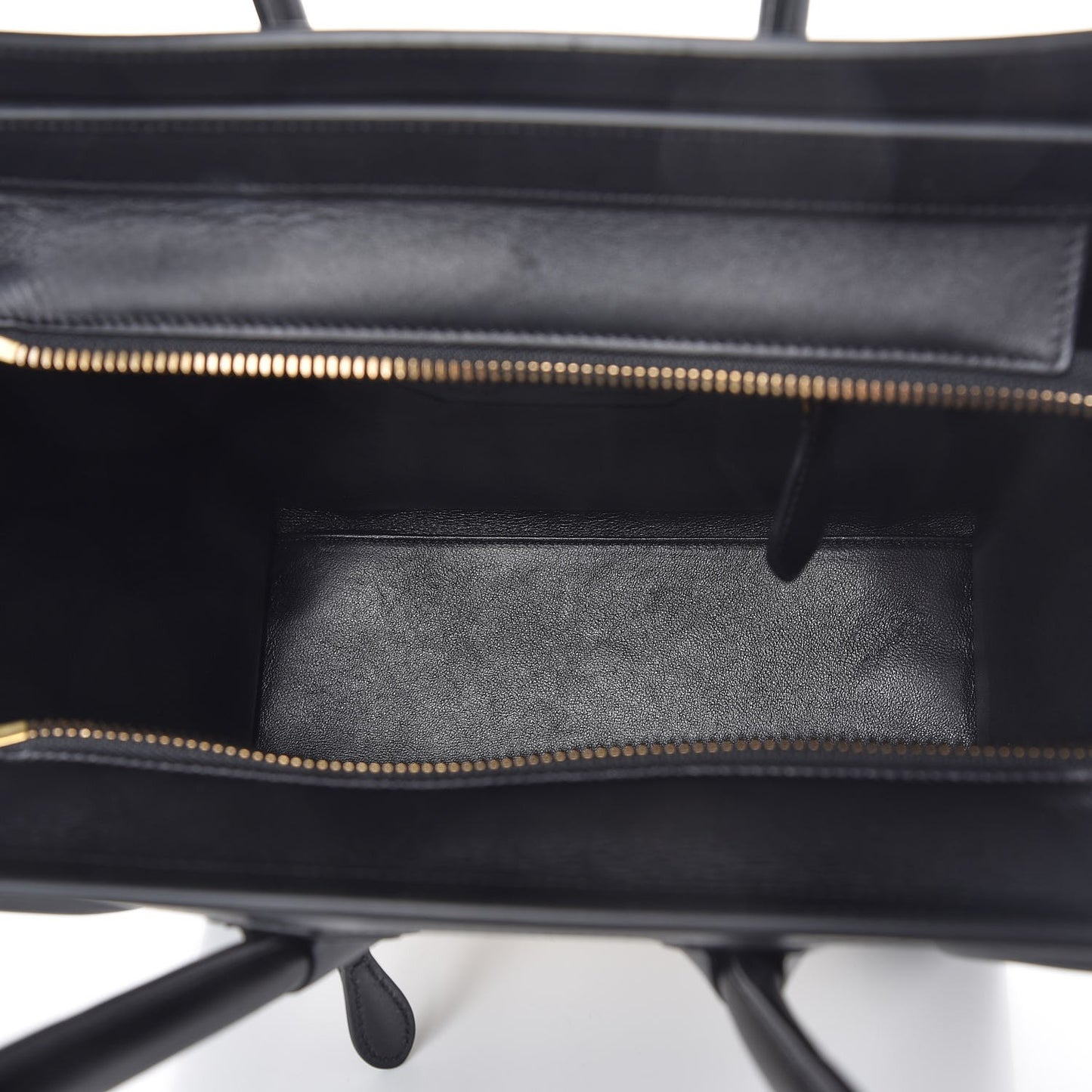Baby Grained Calfskin Tri-color Micro Luggage White Liquorice