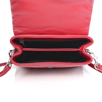 Saint Laurent Calfskin Y Quilted Monogram Toy Loulou Crossbody Bag New Lipstick 4 of 4