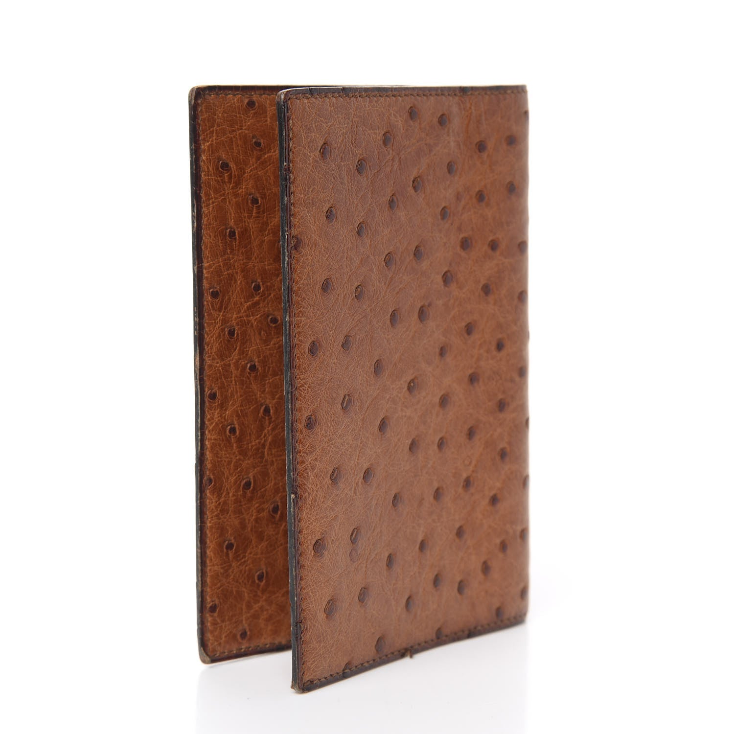 Hermes Ostrich Globe Trotter Agenda Cover PM Gold 3 of 8